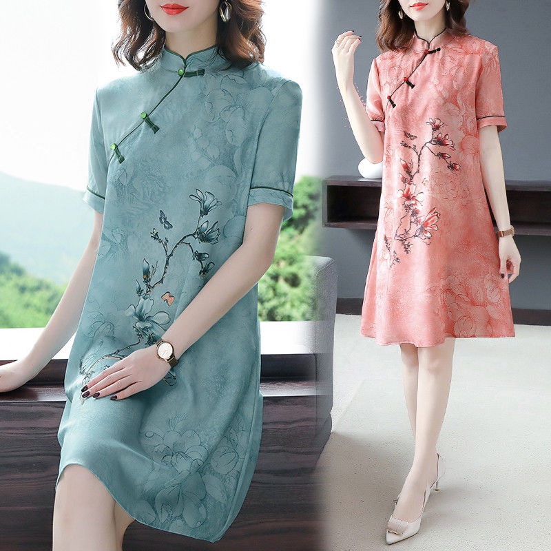 2021 new spring and summer dress noble and thin cheongsam Hanfu improved antique dress children's su