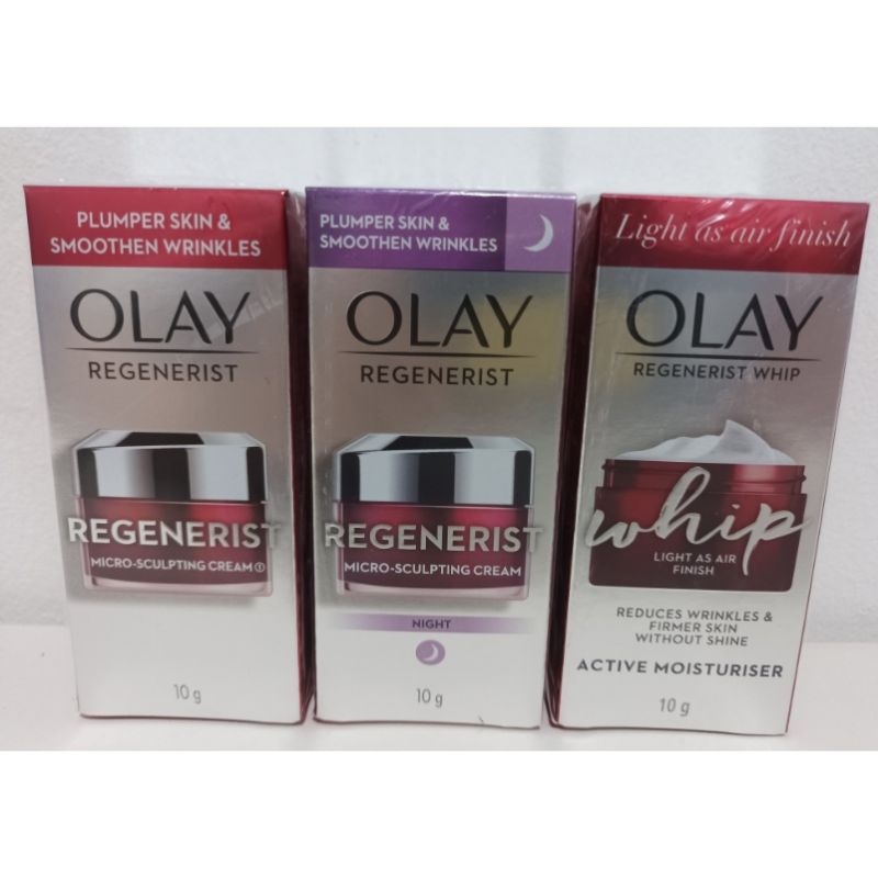 Paket 3pcs OLAY Regenerist Microsculpting Day + Night + Whip 10gr - OLAY ANTI AGING