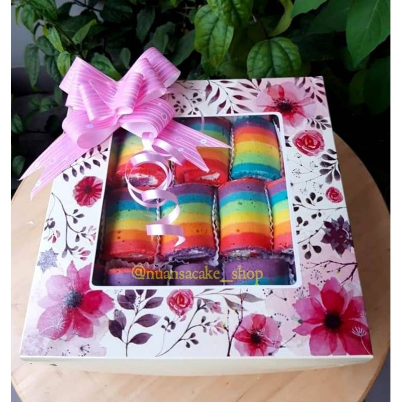 PAKET HANTARAN ROLL RAINBOW / HANTARAN / KUE HANTARAN / LAMARAN