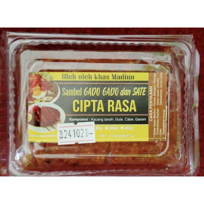 

Sambel Gado-Gado dan Sate - Cipta Rasa (250 gram)