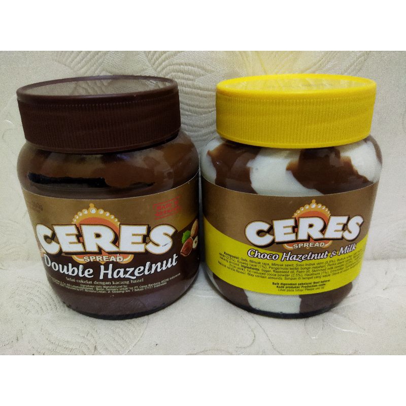 

CERES SPREAD DOUBLE HAZELNUT 350 GRAM / CERES SPREAD / SELAI CERES / CERES SELAI COKELAT