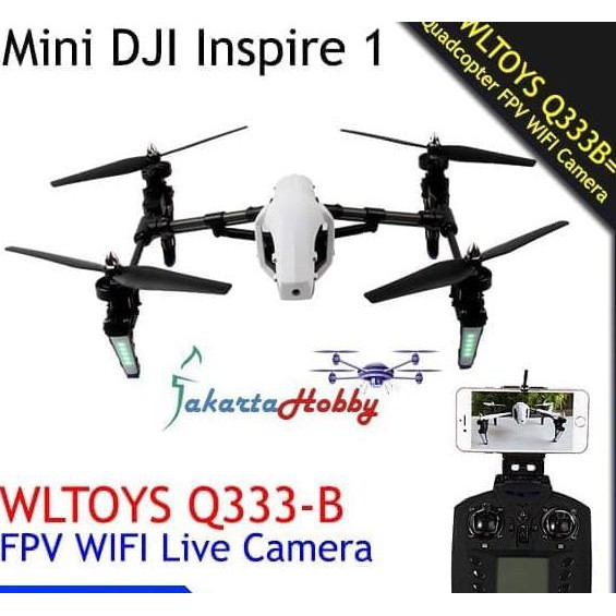 WLtoys Q333B Q333-B 2.4GHz WiFi FPV LIVE KAMERA Mini DJI Inspire