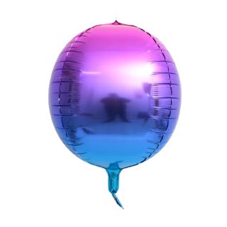 1Pc Balon Helium Bentuk Bulat dengan Bahan Foil dan Bentuk Bulat Ukuran