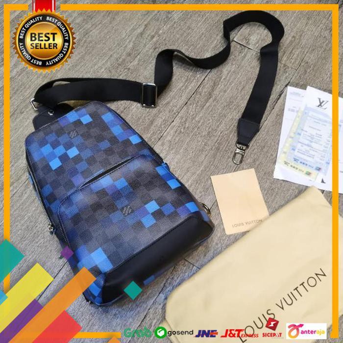 BIG SALE.. TAS SELEMPANG LOUIS VUITTON KULIT MIRROR QUALITY ..TERBARU