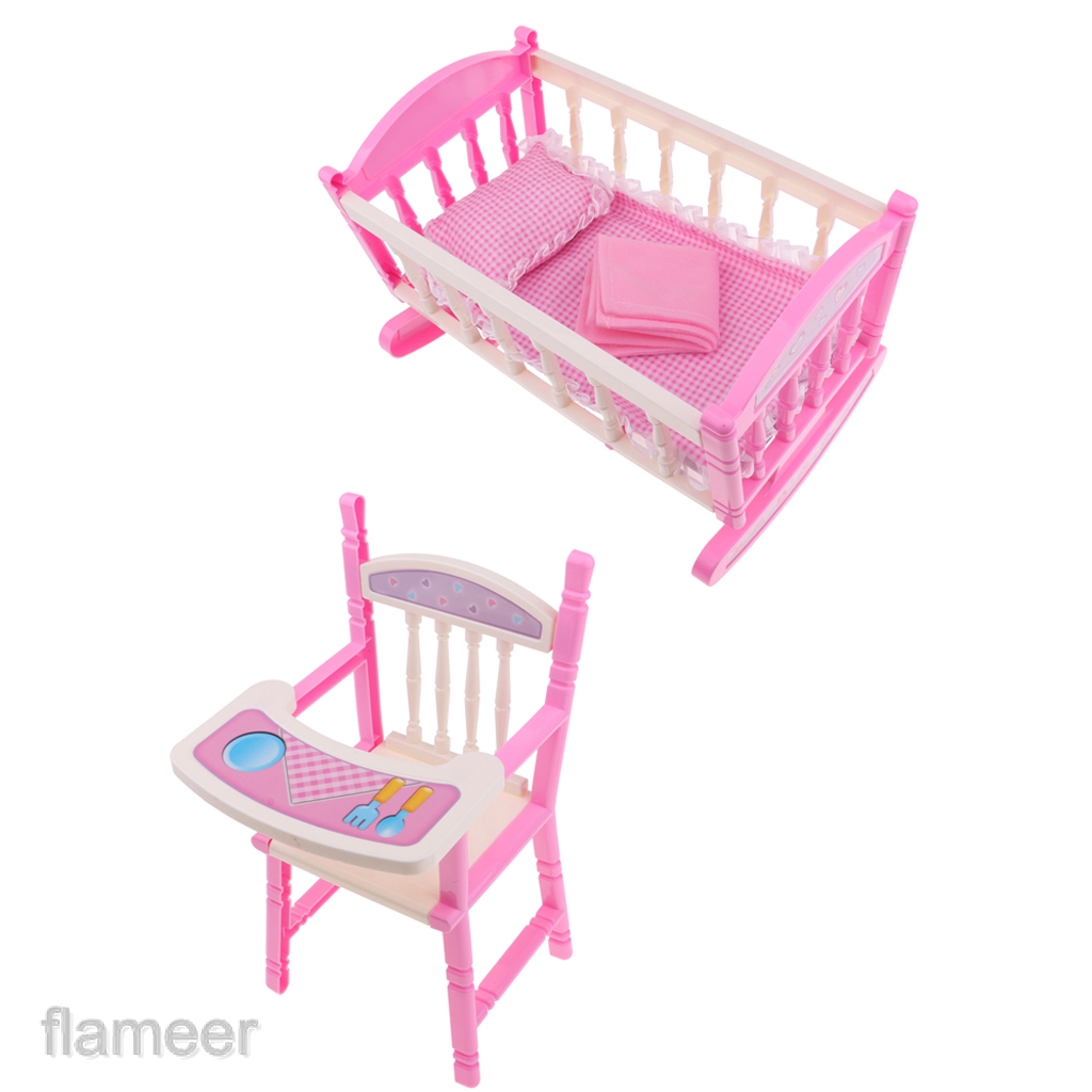 plastic doll cradle