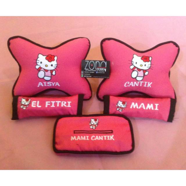 Bantal Mobil Hello Kitty / Headrest Hello Kitty
