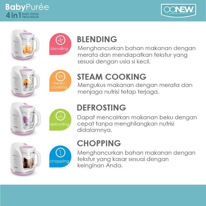 Castle - Digital Baby Food Processor Petite - Oonew Cooker Pemasak Bubur MPASI Bayi