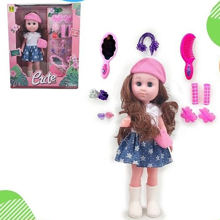 MAINAN ANAK PEREMPUAN - CUTE DOLL FASHION BONEKA BARBIE ASSESORIS BY AGEN MAINAN - AM 0238