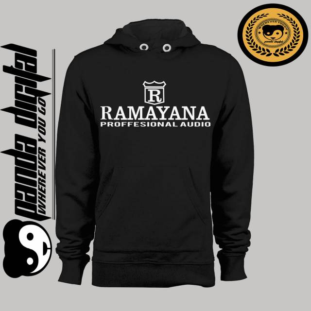 JAKET RAMAYANA AUDIO SOUND SYSTEM SWEATER HOODIE ZIPER  FLEECE CATTON PREMIUM
