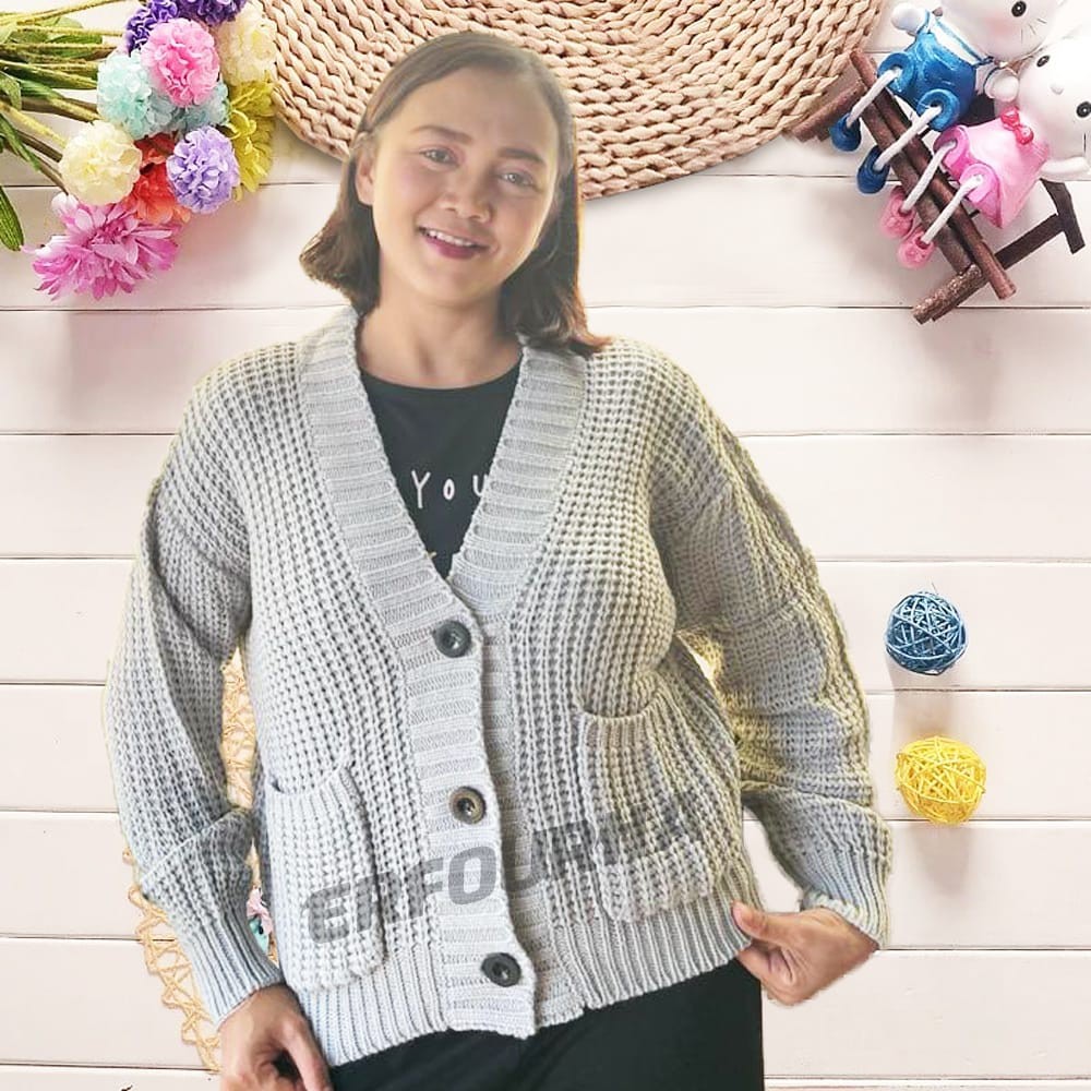 Cardigan SELLY Type 3 get | Rajut TEBAL Premium | Pakaian Wanita | Outerwear Wanita