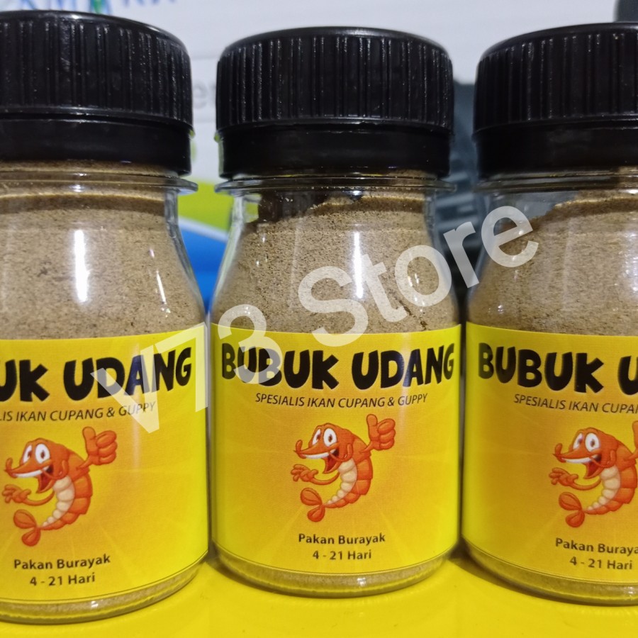 BUBUK UDANG PAKAN BURAYAK IKAN HIAS 30GR (free pipet plastik)