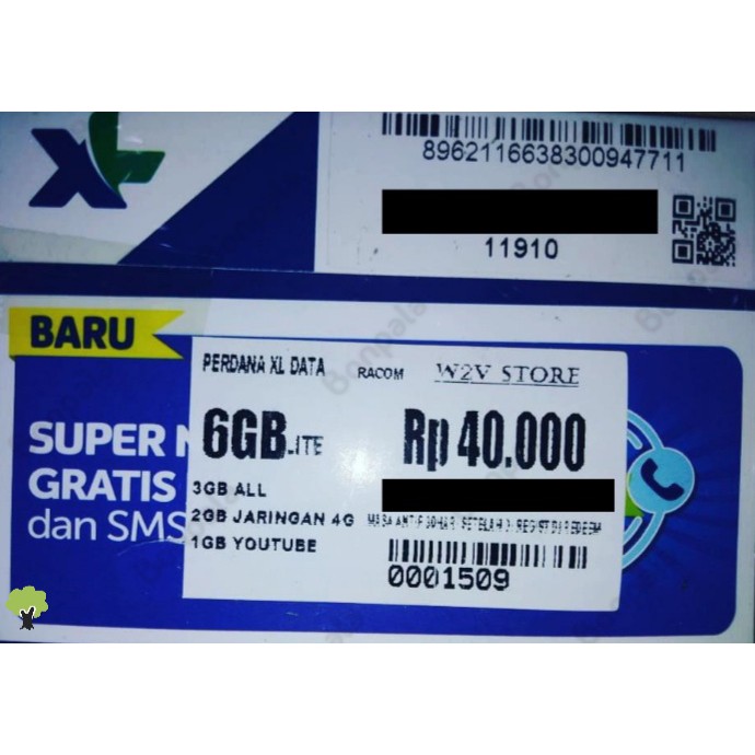 PERDANA DATA XL 6GB LITE / KUOTA / INTERNET / KARTU / NOMOR / PAKETAN