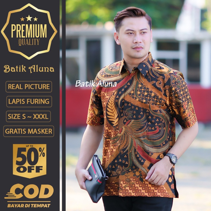 BATIK PRIA LENGAN PENDEK MEWAH PREMIUM ALUNA PRABUSENO SHANGHAI KERIS KEMEJA BATIK ACARA NIKAHAN KEREN ALISAN POLO UKURAN JUMBO COCOK UNTUK PESTA KONDANGAN RESMI FORMAL KANTOR LAMARAN MENSBATIK BIG SIZE 100% ORIGINAL TERBARU COWOK MODERN 11