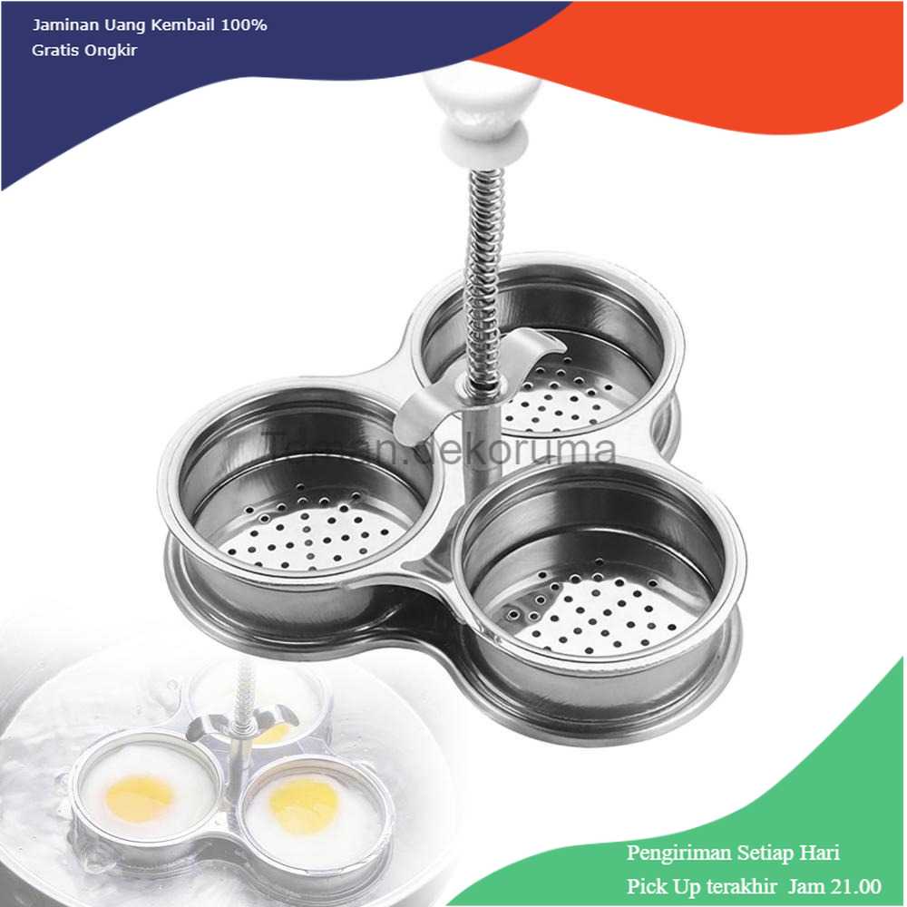 TD-DA1 AMMBER Alat Rebus Telur Egg Poacher Perforated Hole - YD16