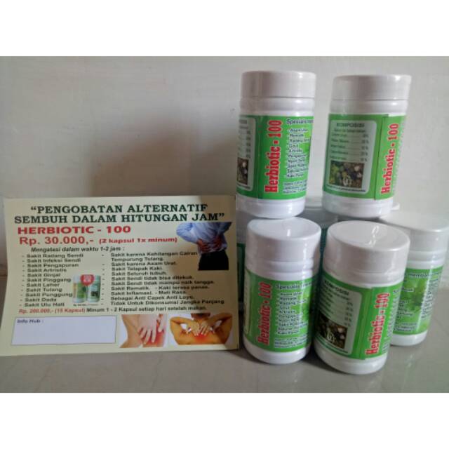 (TERMURAH) Herbiotic-100 ASLI ORIGINAL hati2 barang tiruan