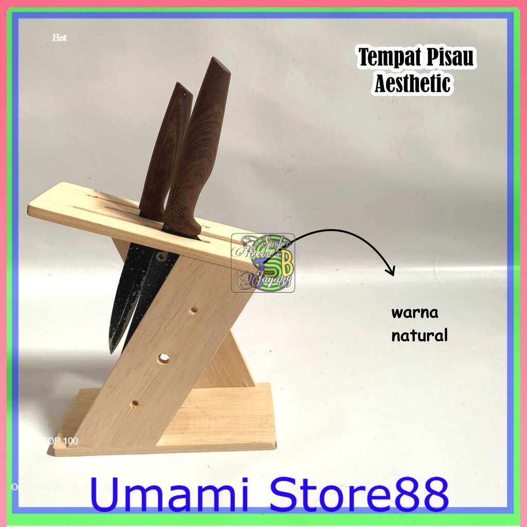 Tempat Pisau Dapur Aesthetic Wadah Pisau Wadah Penyimpanan Pisau Tempat Pisau Kayu Terbaik