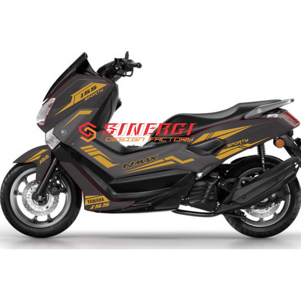 NMAX STRIPING oracal gold stabilo silver