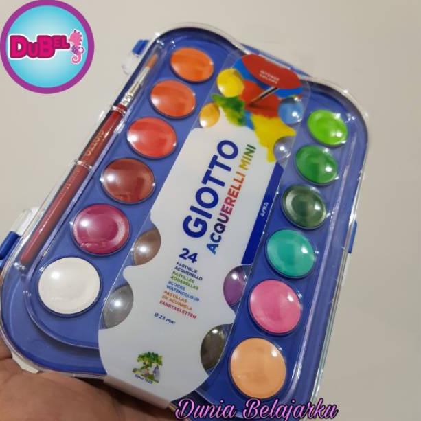 

Cat Air Giotto 24 Warna + Kuas / Watercolor Giotto 24 / ORIGINAL (KODE 08)