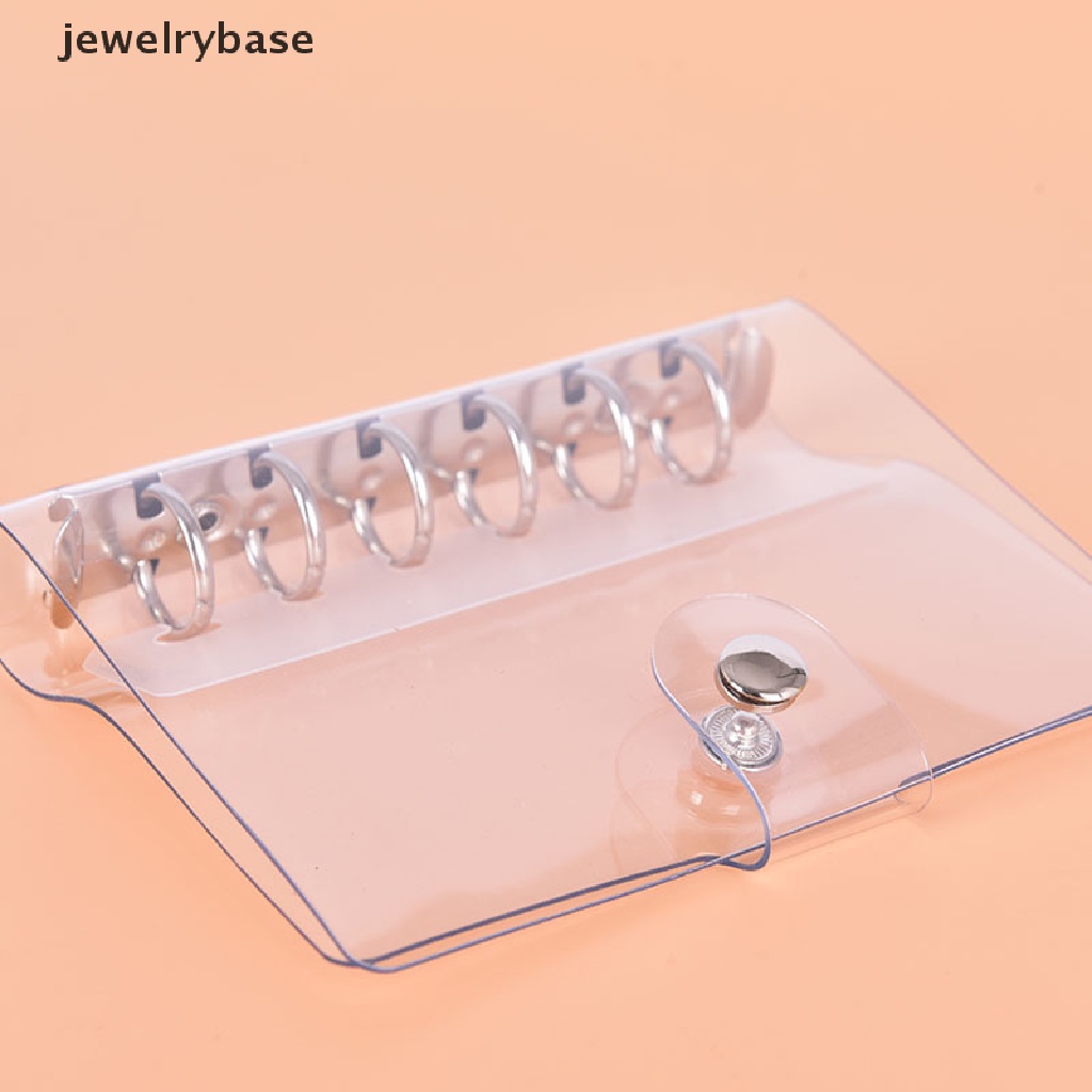 [Base] 1Pc Transparent File Folder A5/A6/A7 Plastic Clip Notebook Loose Ring Binder Boutique