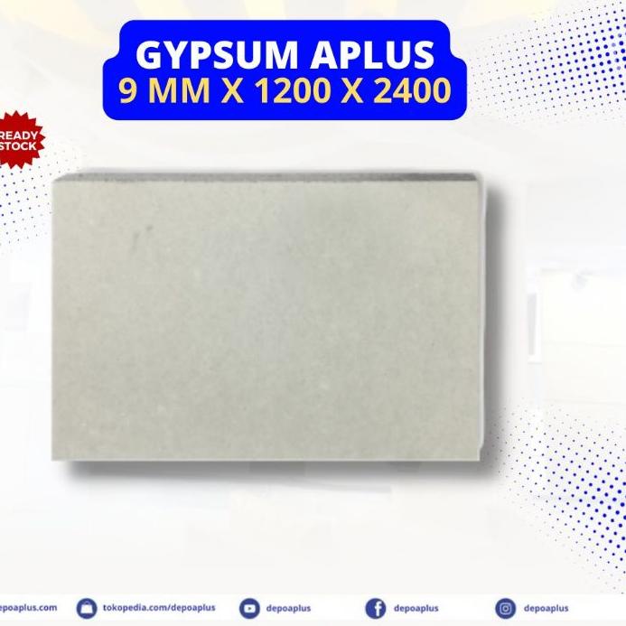 Papan Plafon Gypsum Gipsum Aplus 9mm x 1200 x 2400