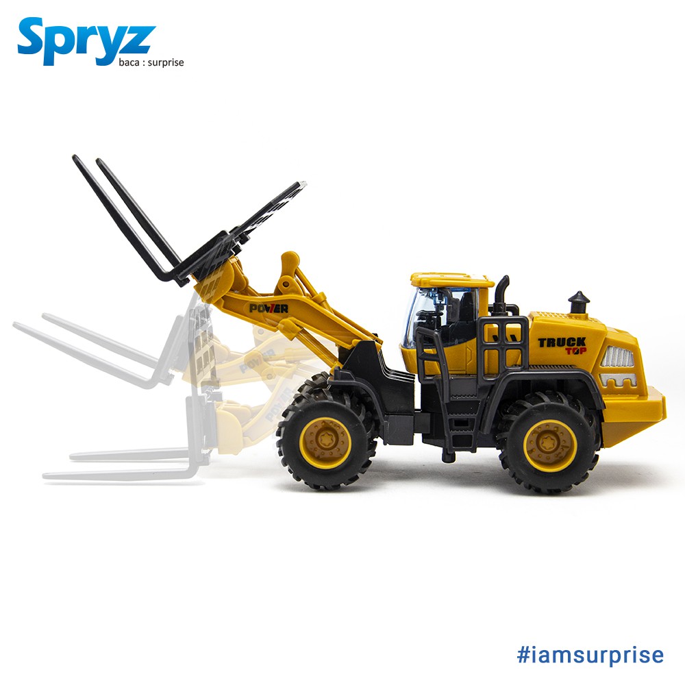 Spryz Construx 1:55 Loader Mainan Miniatur