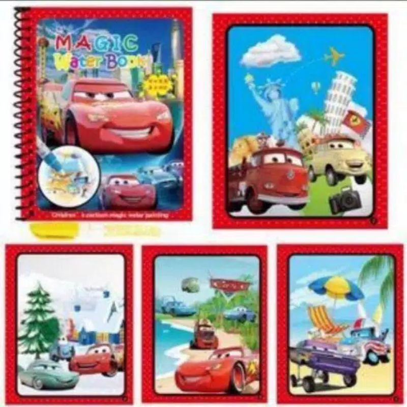 Alat Tulis Magic Water Book Buku Mewarnai Ajaib Magic Pena Water Drawing Colour Book-C4rs