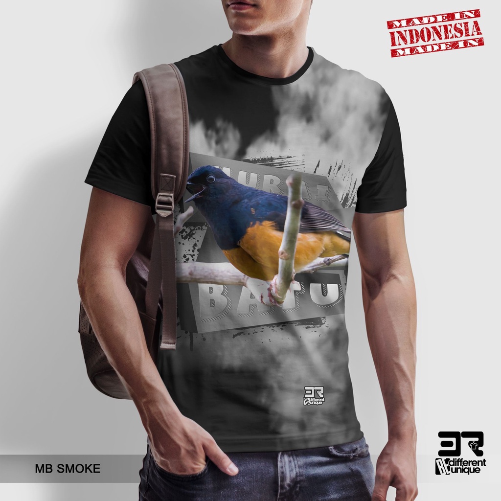 [ COD ] KAOS PRINTING GAMBAR BURUNG MURAI MB SMOKE - BAJU KICAU MANIA LOVERS MURAI BATU MEDAN DISTRO