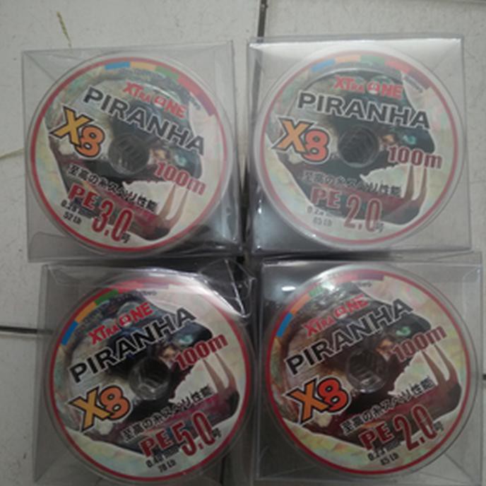 PE BRAID X8 XTRA ONE PIRANHA 100M PALING MURAH