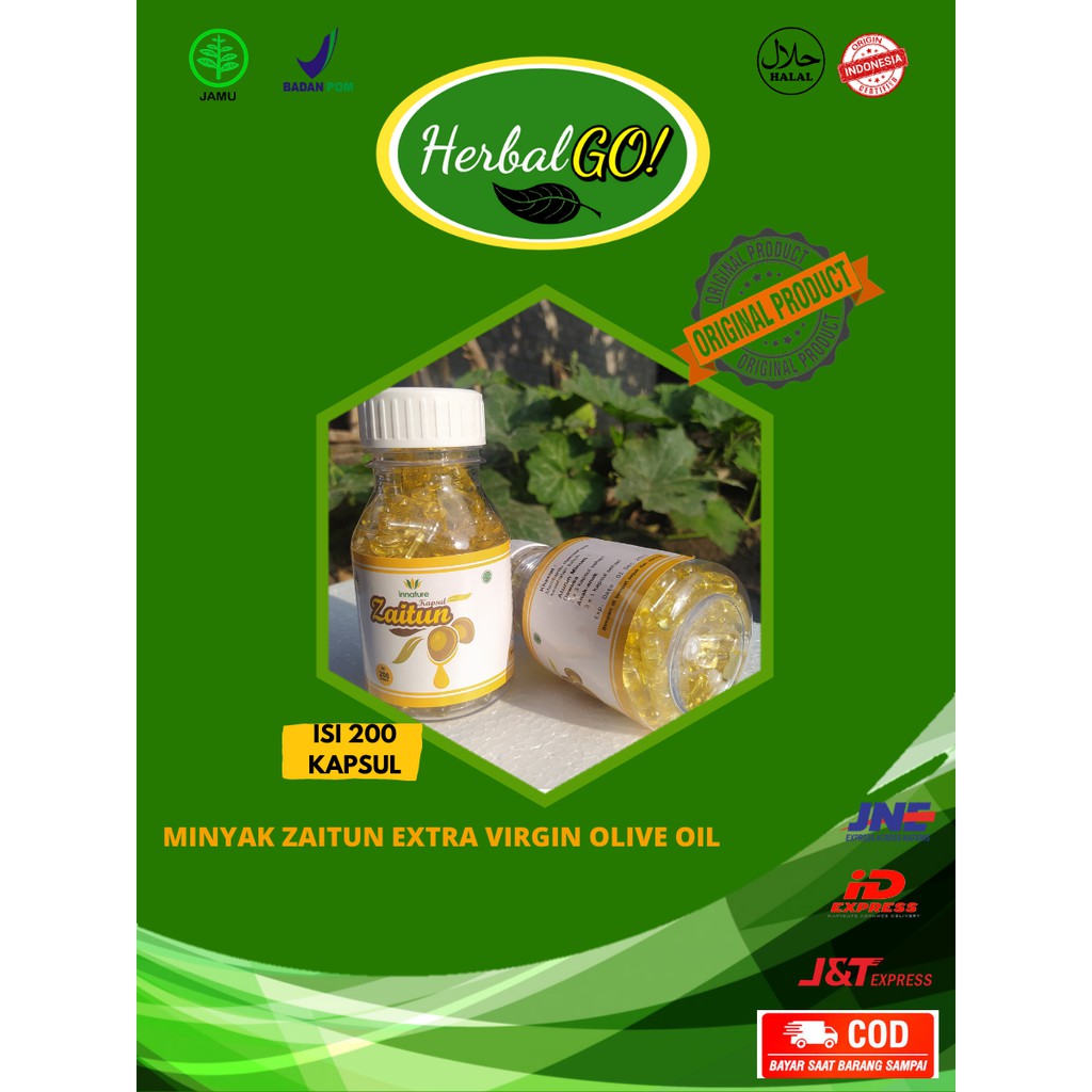 Kapsul Minyak Zaitun Extra Virgin ISI 200 Murni Original | Extra Virgin Oil | Olive oil