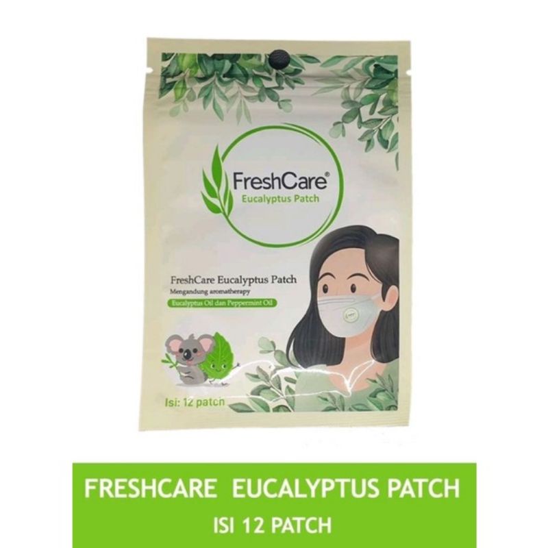 freshcare eucalyptus patch (1 sachet isi 12 patch) FreshCare Patch /sticker masker /pengharum masker