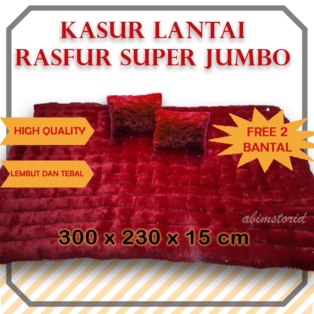 ABIMSTORID terbaru murah  Kasur Lantai Super Jumbo FREE 2 bantal harga grosir / bulu / lembut / kasu