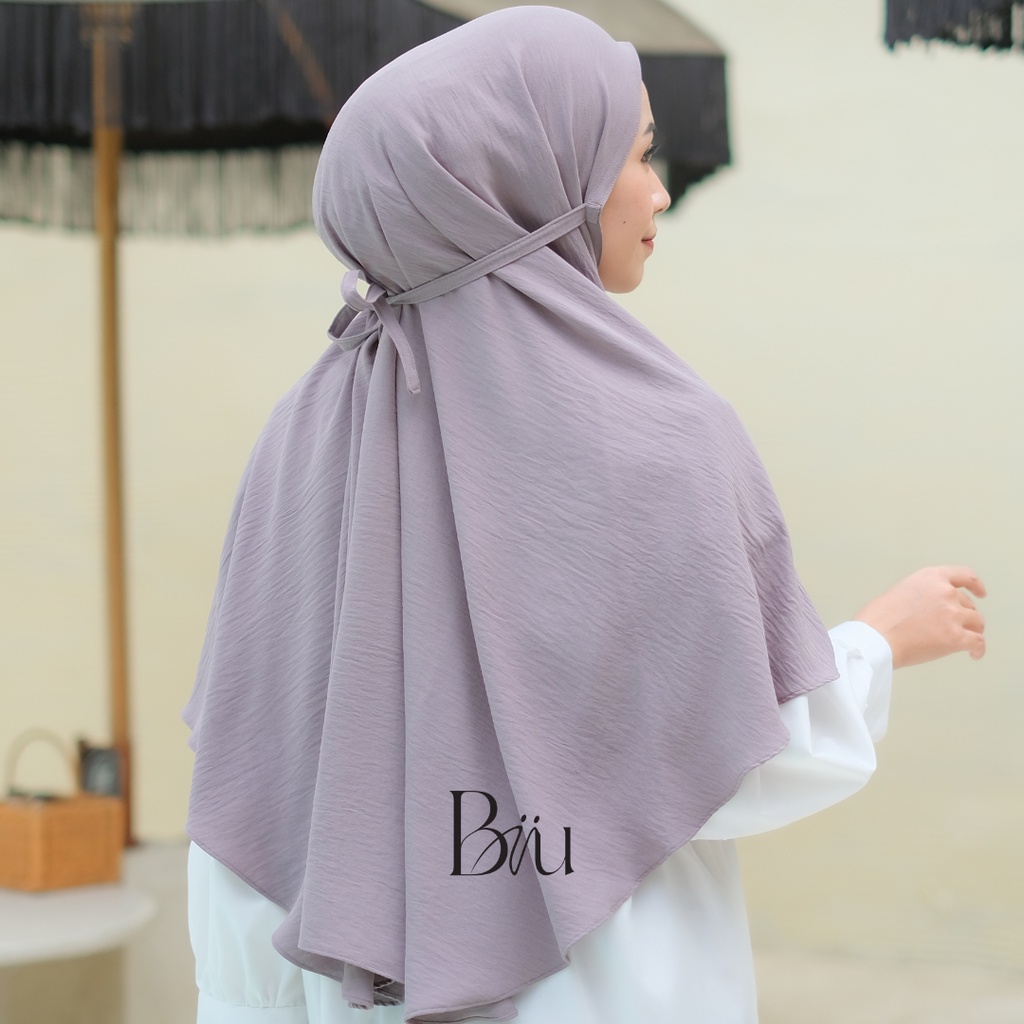 Biiu Hanna Bergo Instan | Hijab Instan Crinckle