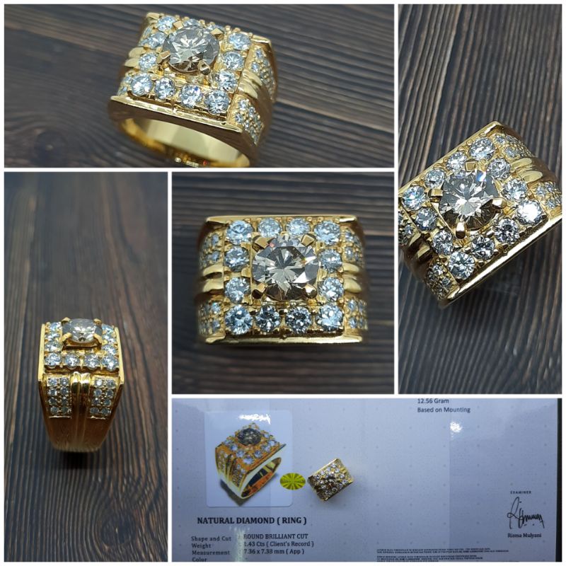 Cincin Laki Emas Berlian Banjar