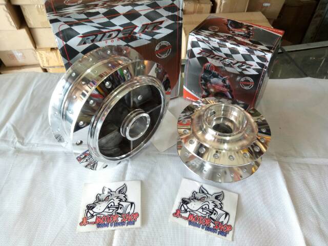 Tromol Set Depan Belakang Chrome Tromol Rx king Rxking - Vixion Old - Vixion New - MX King Chrome