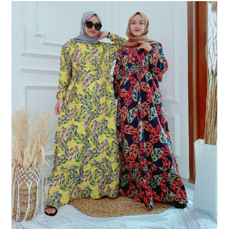 GAMIS MAXI JUMBO JANDA BOLONG MONSTERA