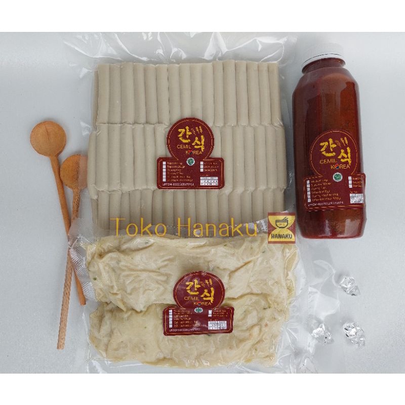 

PAKET KELUARGA TIGA TOPOKI ODENG SAOS GOCHUJANG TOPOKKI TOPPOKI CEMIL KOREA