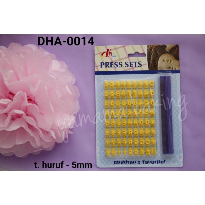 

KUE-PENGHIAS-ALAT- DHA-0014 HURUF ALPHABET ANGKA NUMBER FONDANT COOKIE STAMP EMBOSSER -ALAT-