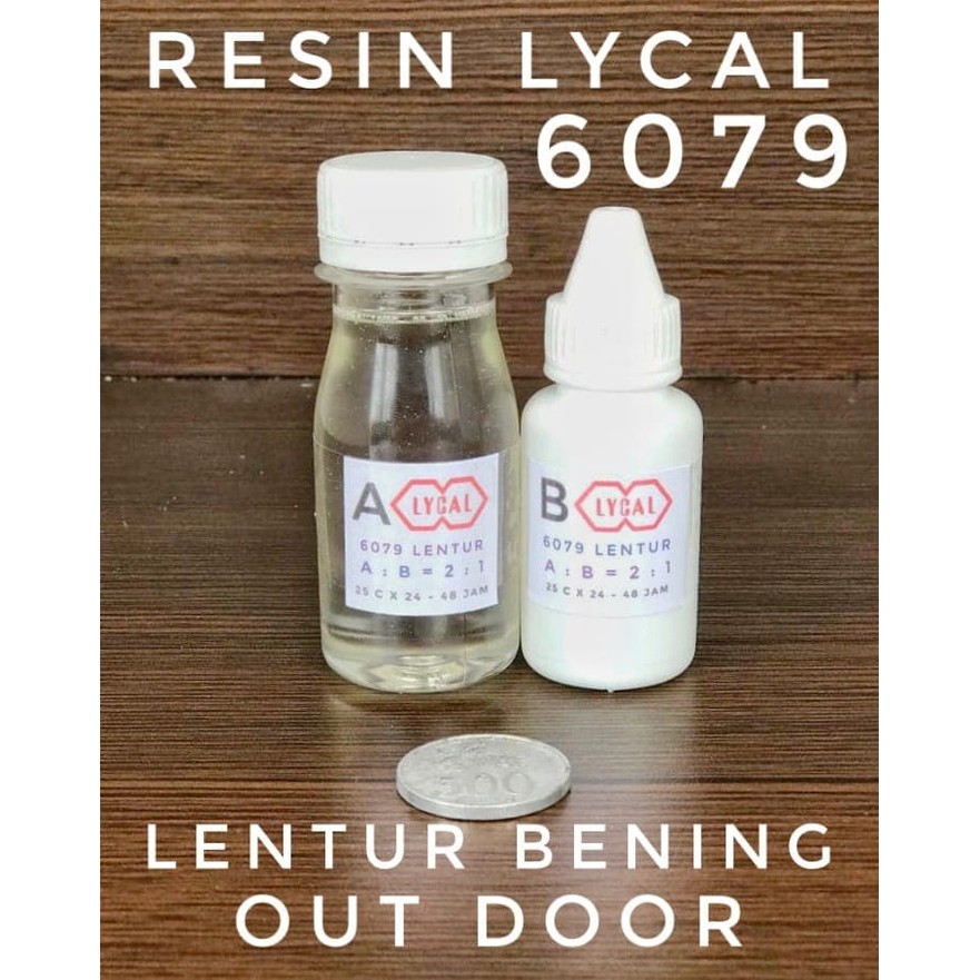 Resin bening Lentur Lycal 90 Gram OUT DOOR