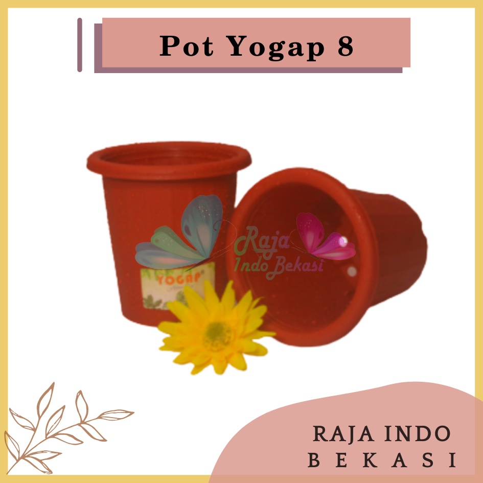 Rajaindobekasi Pot Yogap 8 Merah Bata Coklat Terraccota Terakota Orange Pot Yogap 10 13 15 17 18 19 25 30 Pot Yogap Murah