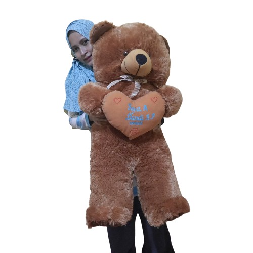 BONEKA TEDDY BEAR GIANT GRATIS UKIR NAMA ATAU CETAK PHOTO