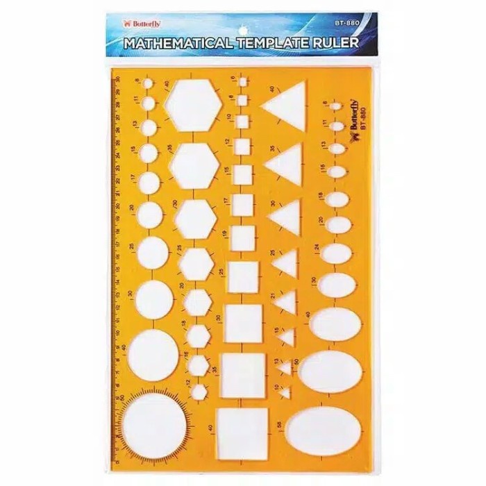 

Nikmati Acrylic Ruler / Penggaris / Butterfly Penggaris Cetakan / Bt-880 Bagus