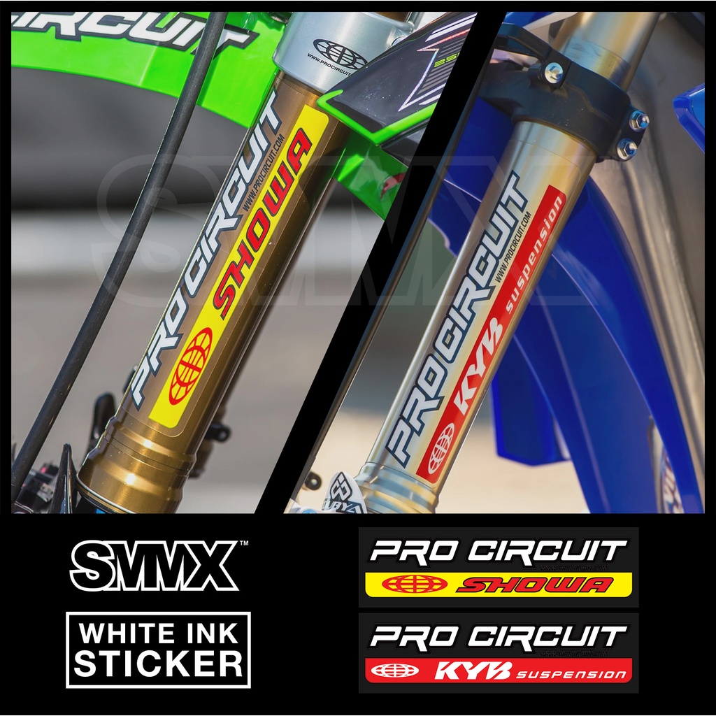 Sticker stiker USD Pro Circuit KYB Showa