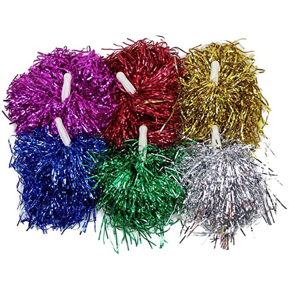 AUGUSTINA Cheerleading Pom Poms Club Supply Team Sports Metallic Streamer Kids Adults Dance Decorator Pompoms Cheer