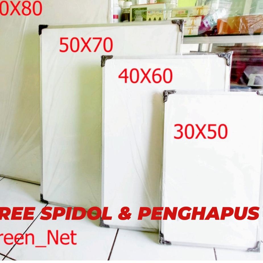 

❄️Gold Promo Papan Tulis Spidol dan Kapur Whiteboard / Blackboard Ukuran 40X60 (FREE SPIDOL DAN PENGHAPUS) #Terbagus