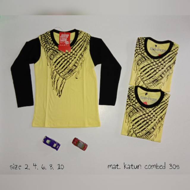 KAOS SORBAN ANAK LENGAN PANJANG SIZE 246810