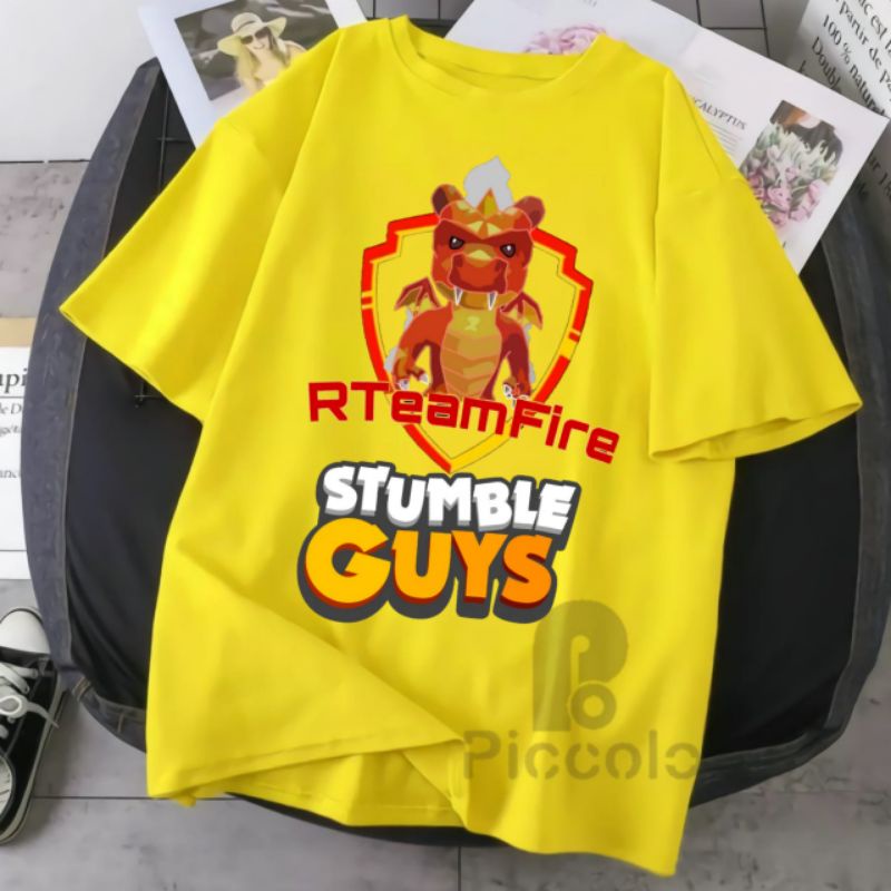 baju kaos anak stumble guys bahan cotton