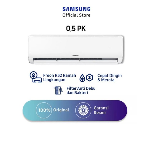 PROMO AC SAMSUNG 1/2 PK LOW WATT - FREE PEMASANGAN MURAAHH