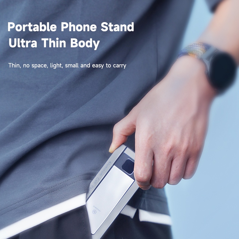 Hagibis Stand Holder Hp / Tablet Portable Bisa Dilipat Bahan Metal