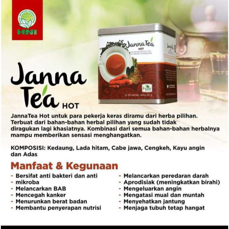 

janna tea cold and hot