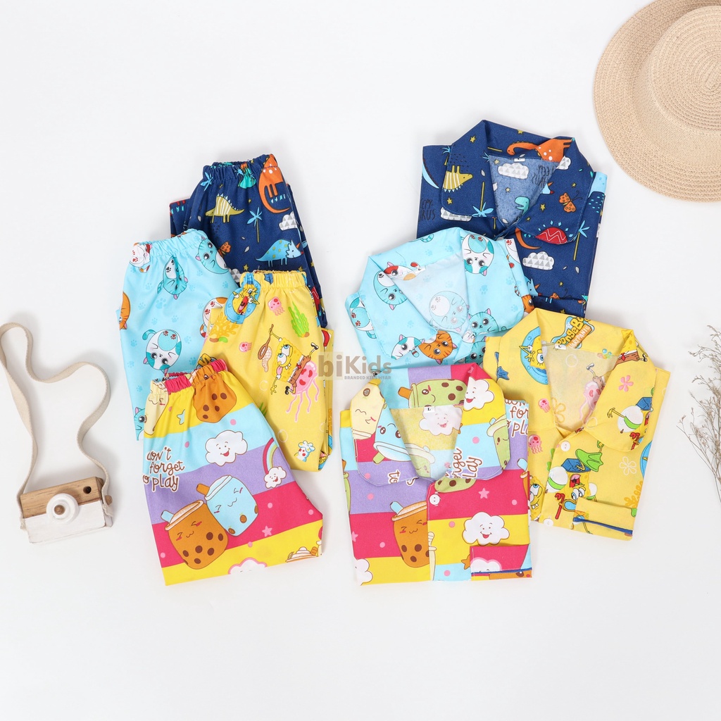 PIYAMA ANAK KIDS 1-5TH ECER PILIH MOTIF DAN SIZE | BAJU TIDUR ANAK